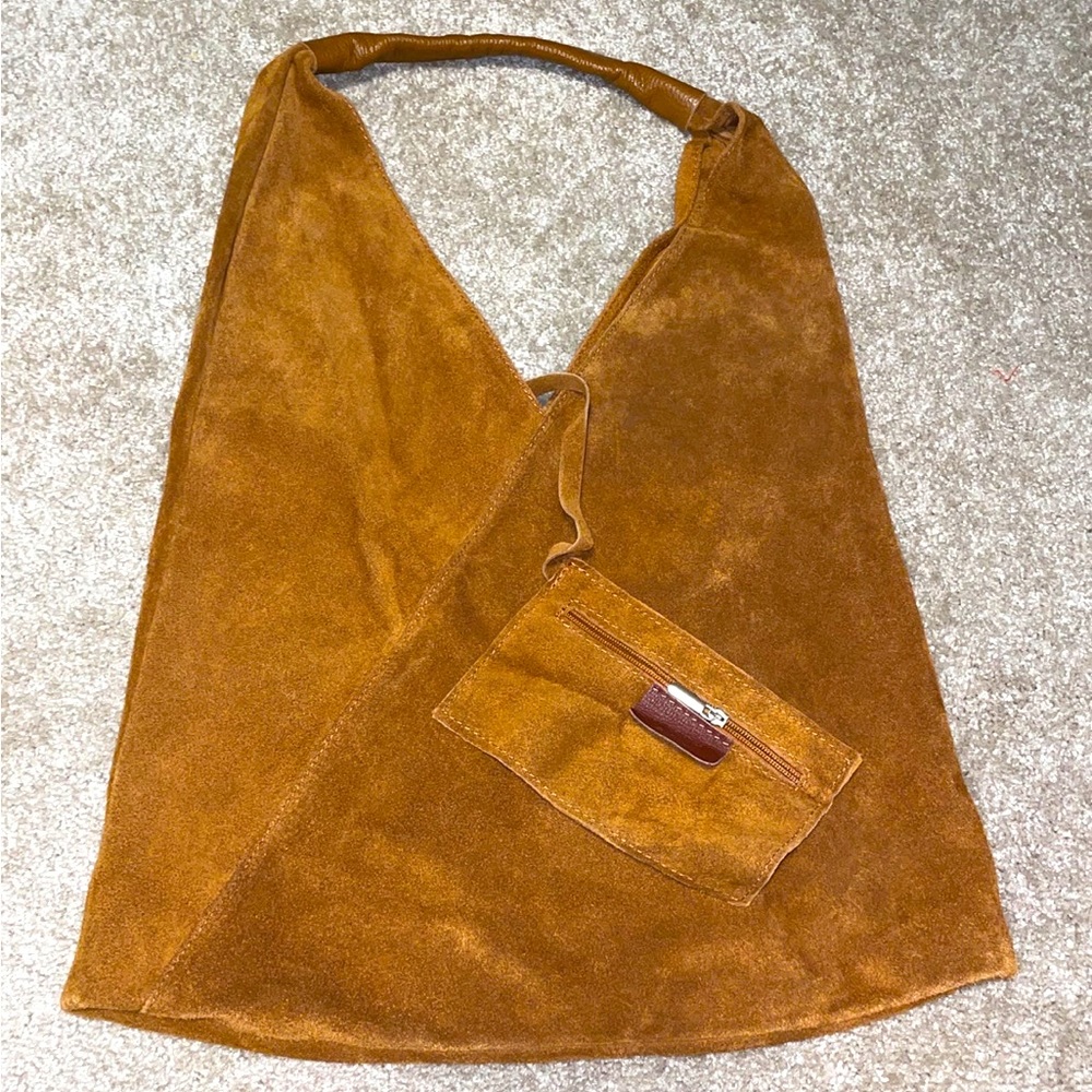 Borse in Pelle Raw Genuine Leather Suede Large Shoulder Bag Tote Made in Italy